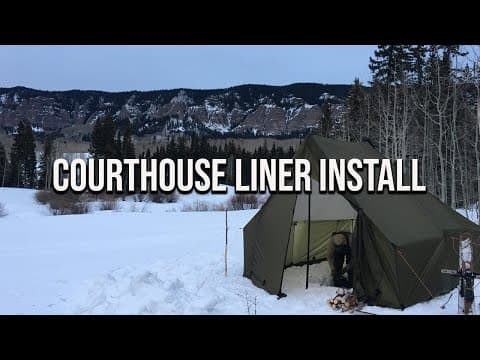 Seek Outside Courthouse Liner Install (Condensation Protection)