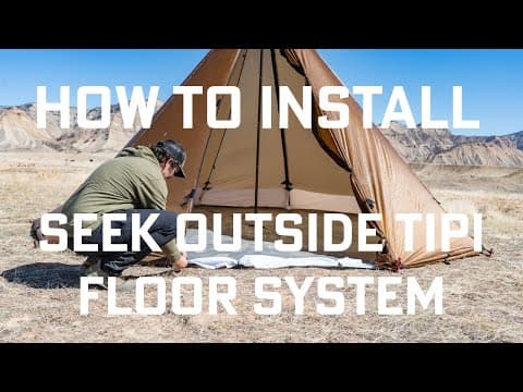 How to Install The Seek Outside Tipi Floor System In Seek Outside Tipi Shelters