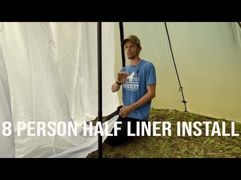 Seek Outside 8 Person Tipi Tent Half Liner Install