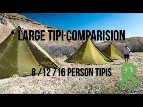 8 Vs. 12 Vs. 16 Person Tipi Comparison