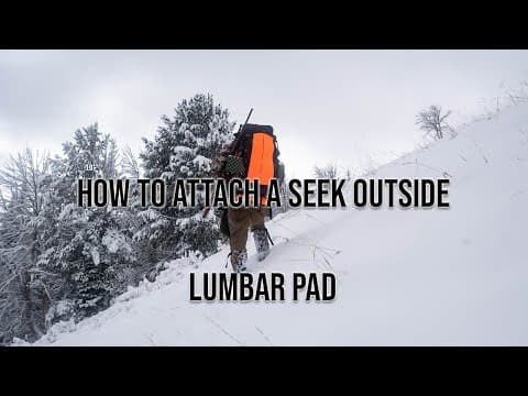 How To Attach A Lumbar Pad On A Seek Outside Backpack